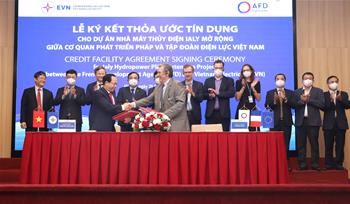 EVN signs the 74.7 million Euro non-guarantee governmental loan for Ialy Hydropower plant Extension Project