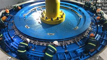 Hạ thành công Rotor tổ máy số 1 Công trình Thủy điện Ialy mở rộng
