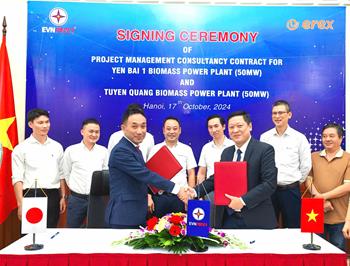 EREX and PECC1 signed contract for Consulting and management of Biomass power plants in Yen Bai and Tuyen Quang